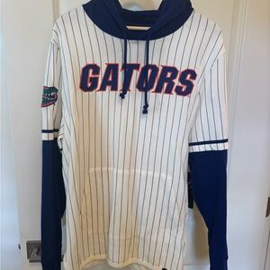 47 Brand White and Blue Gators Hoodie